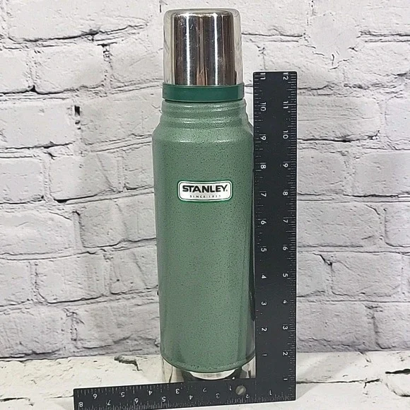 Classic Stanley Thermos Bottle 1.1 QT Folding Handle Stainless - Picture 9 of 9